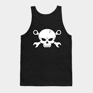 Skull 'n' Tools - Screw Pirate 2 (white) Tank Top